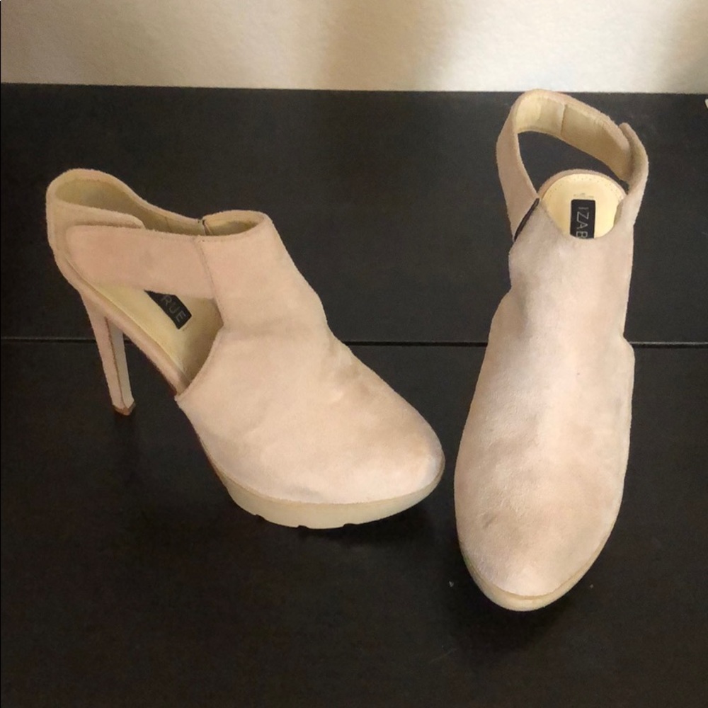 Suede Nude Heels